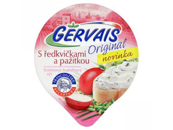 Gervais Плавленый творожный сыр с редисом и зеленым луком Оригинальный 80 г